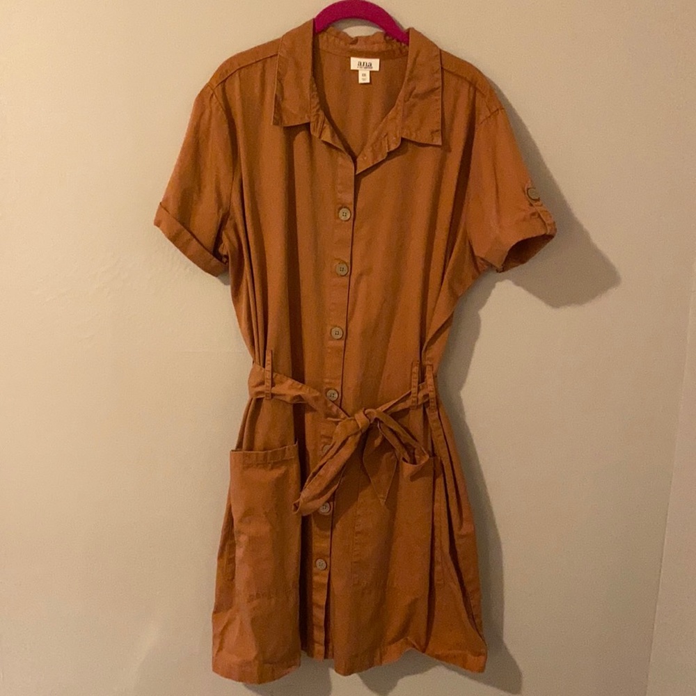 NWOT Orange Utility Dress XXL